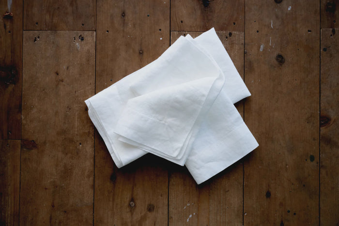 Linen Napkins - Brie White S/4