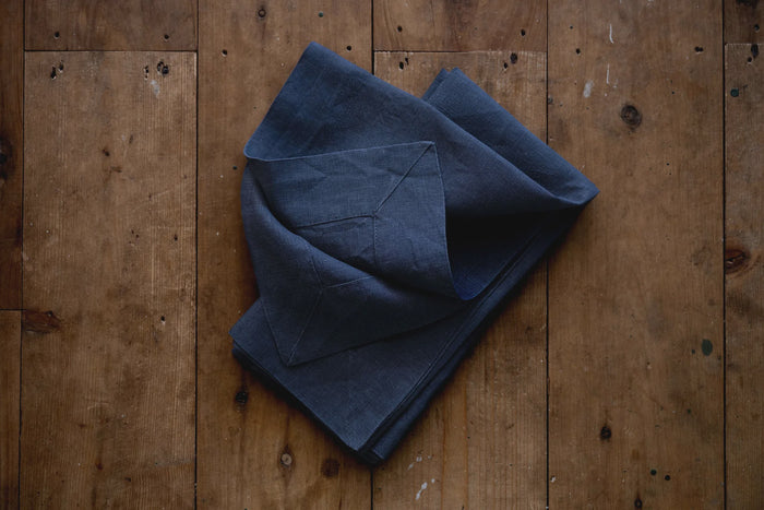 Linen Napkins - Truffle Navy S/4