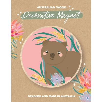 Magnet: Wombat - Pink