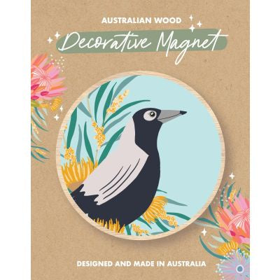 Magnet: Magpie - Pale Blue