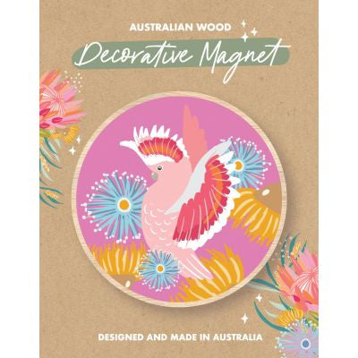 Magnet: Galah - Bright Pink