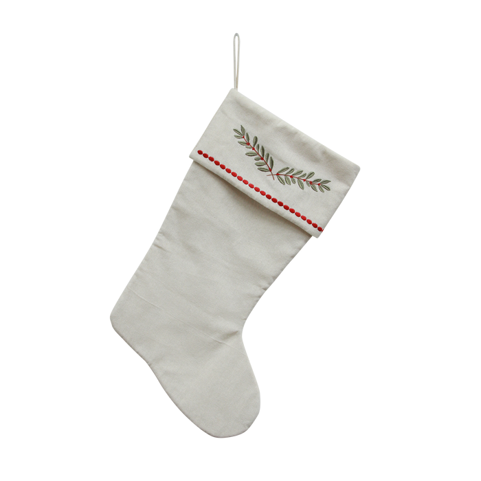 Mistletoe Branch Stocking