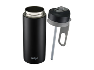 getgo Double Wall Insulated Sip Bottle 500ML Black Gift Boxed