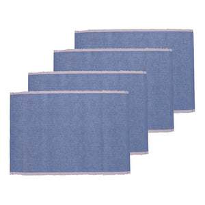 Lola Set of 4 Ribbed Placemats 33x45cm Lilac