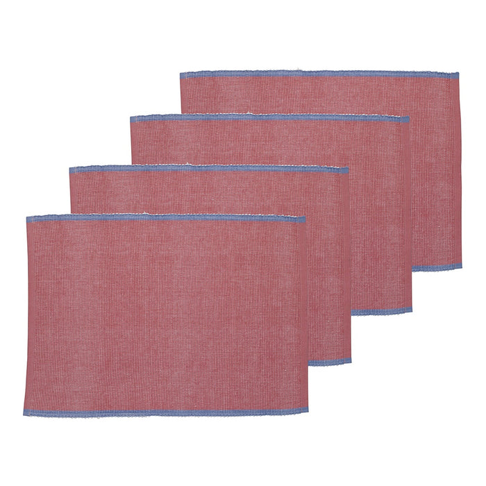 Lola Set of 4 Ribbed Placemats 33x45cm Fuchsia