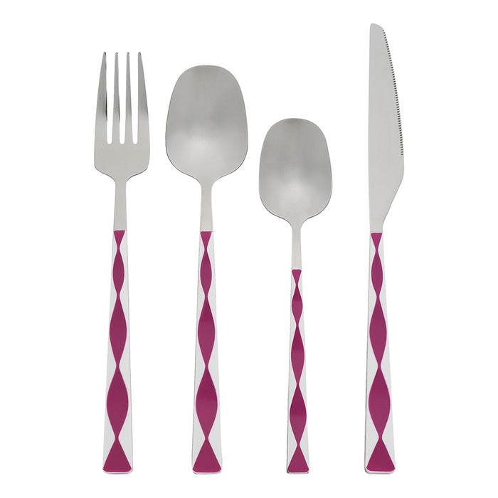 Havana 16 Piece Cutlery Set Fuschia