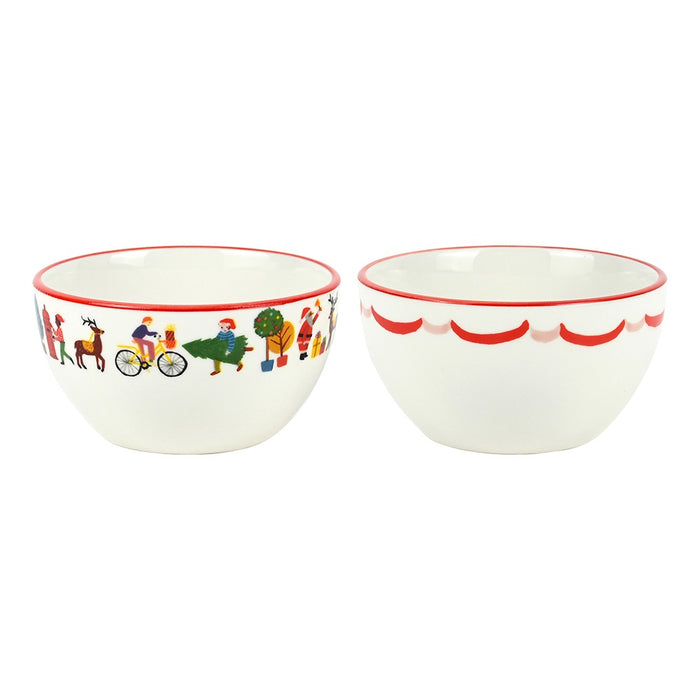 Night Before Set of 2 Dip Bowls Deer