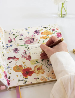 Heirloom Recipe Book Journal - Ranunculus