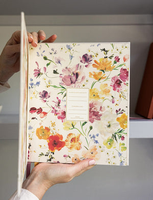 Heirloom Recipe Book Journal - Ranunculus