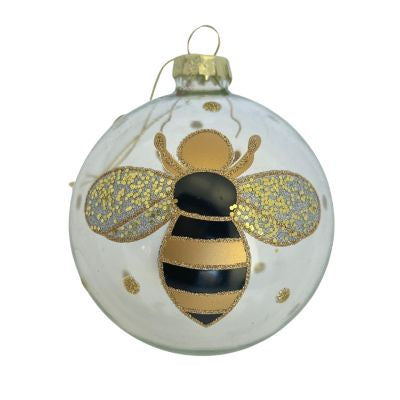 Bee Glass Ball Hanging