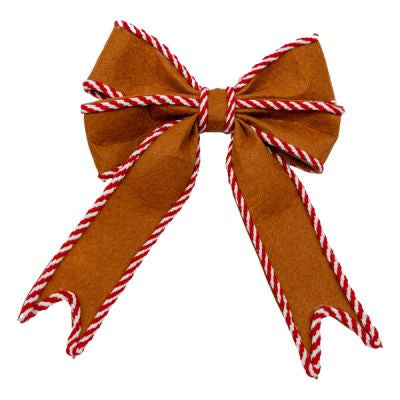 Gingerbread Fabric Bow