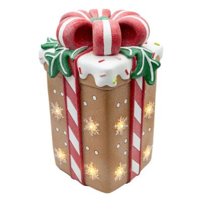 LED Gingerbread Gift Box Figurine  41cm