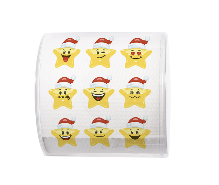 Christmas Toilet Paper Santa Stars