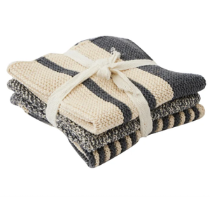 Amy Knit Cloth S/3 Grey