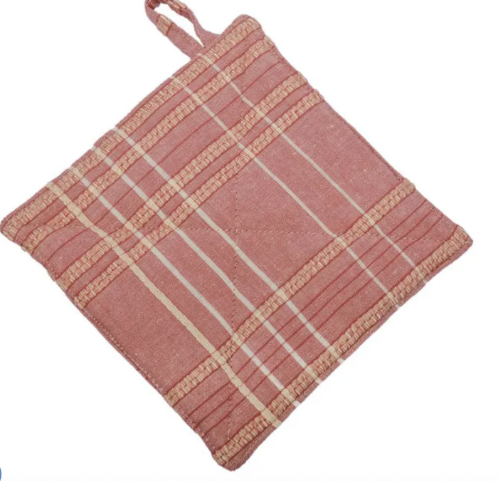 Textured Check Pot Holder Fig