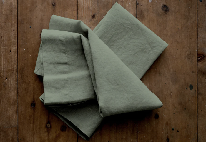 Linen Napkins - Sage Green S/4