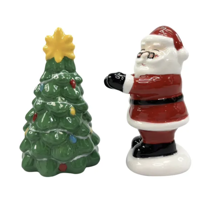 Santa & Christmas Tree Salt & Pepper Shakers