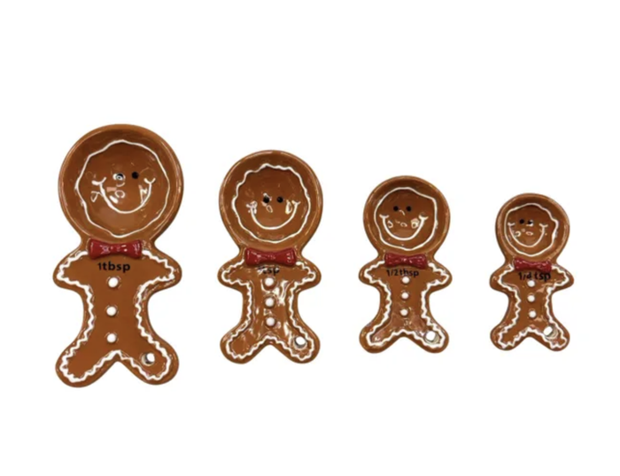 Gingerbread Measuring Spoons – Set of 4
