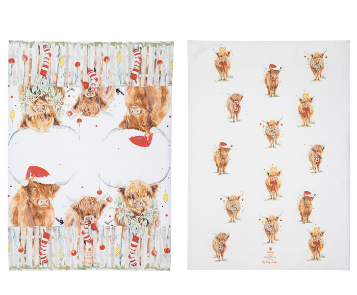 Coo Christmas Kitchen Towel 2pk