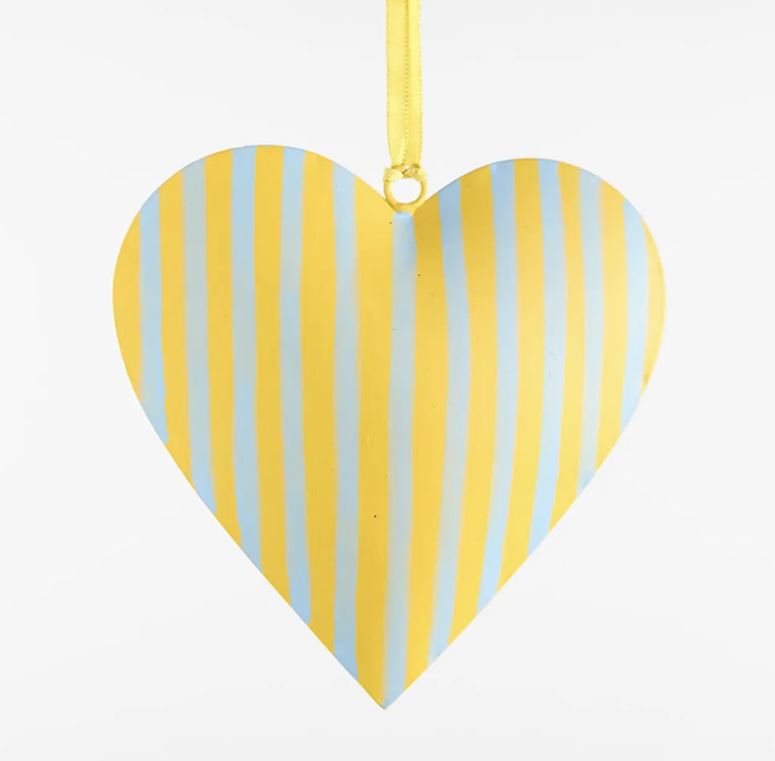 La Dolce Vita Heart Tree Decoration Yellow Large
