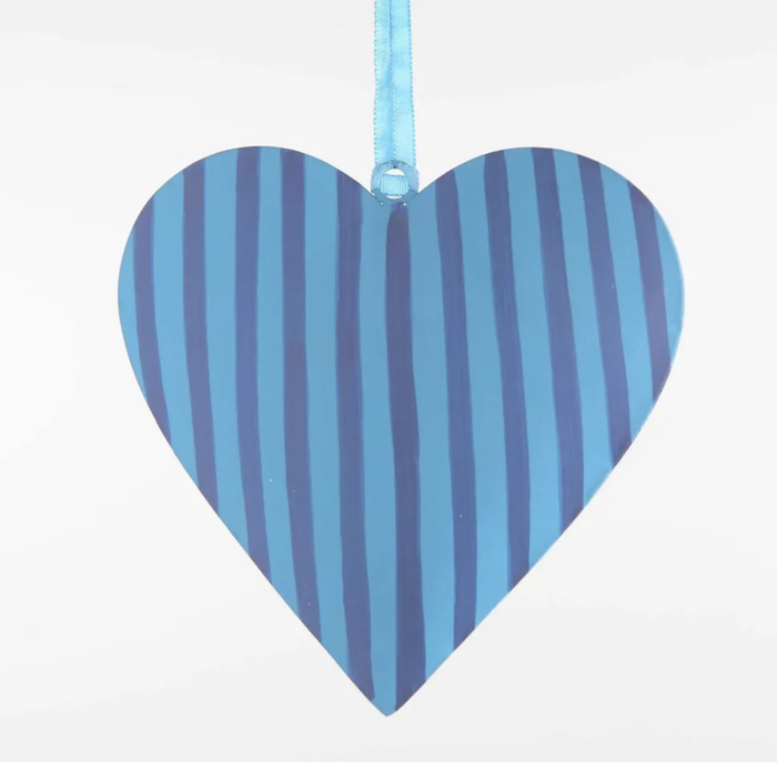 La Dolce Vita Heart Tree Decoration Blue Large