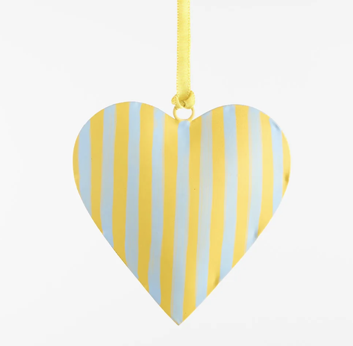 La Dolce Vita Heart Tree Decoration Yellow Small