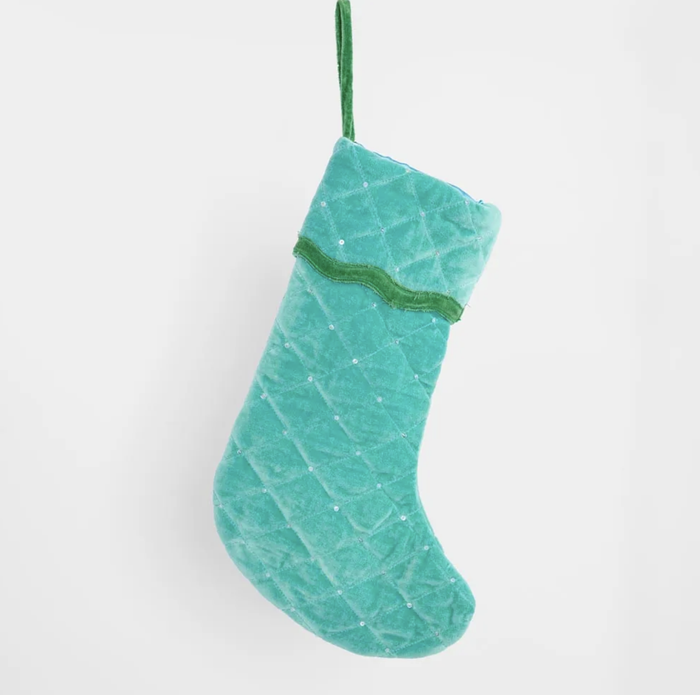 La Dolce Vita Aqua & Green Stocking