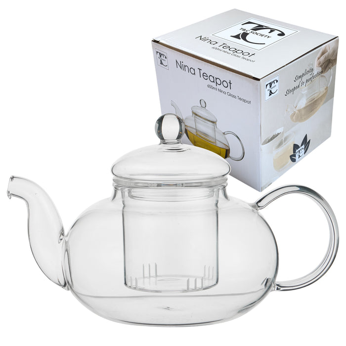 Nina Glass Teapot 600ml
