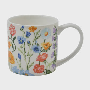 Cottage Garden New Bone China Mug 250ml Multi-Coloured 8.2x8.2x8.2cm