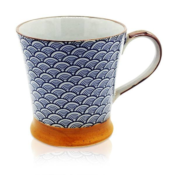Seigaiha Blue Tea Mug
