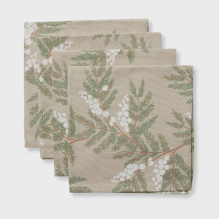 Snowberry Napkin Set 4