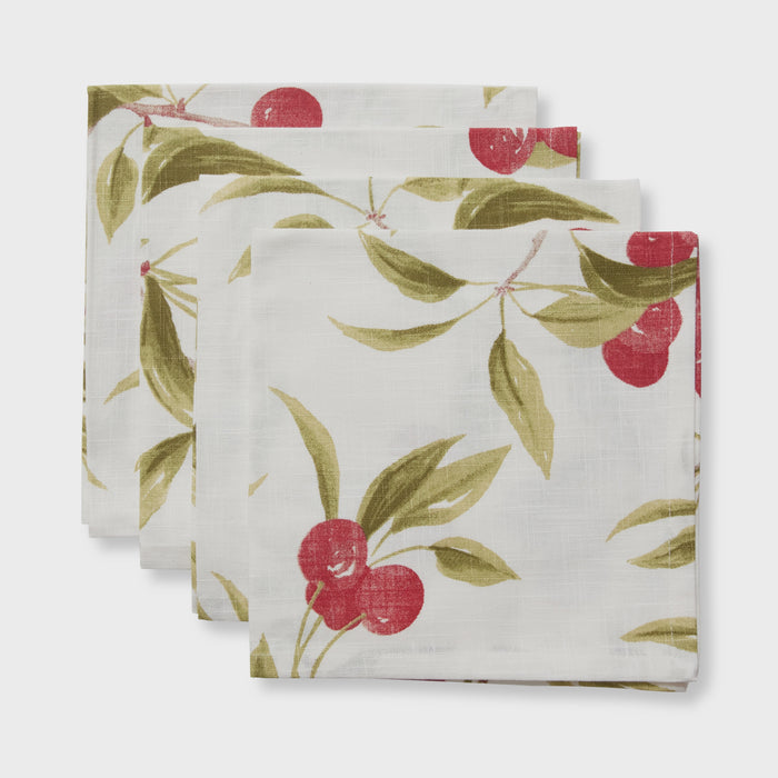 Cherry Napkin Set 4