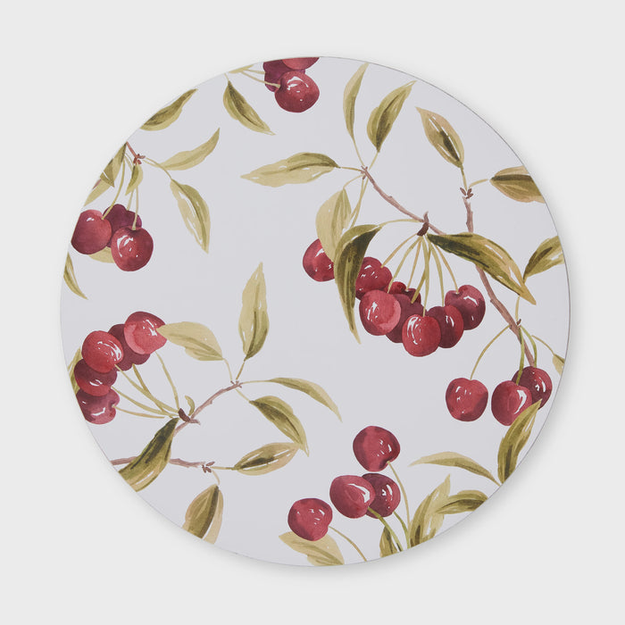 Cherry Round Placemat Set 4