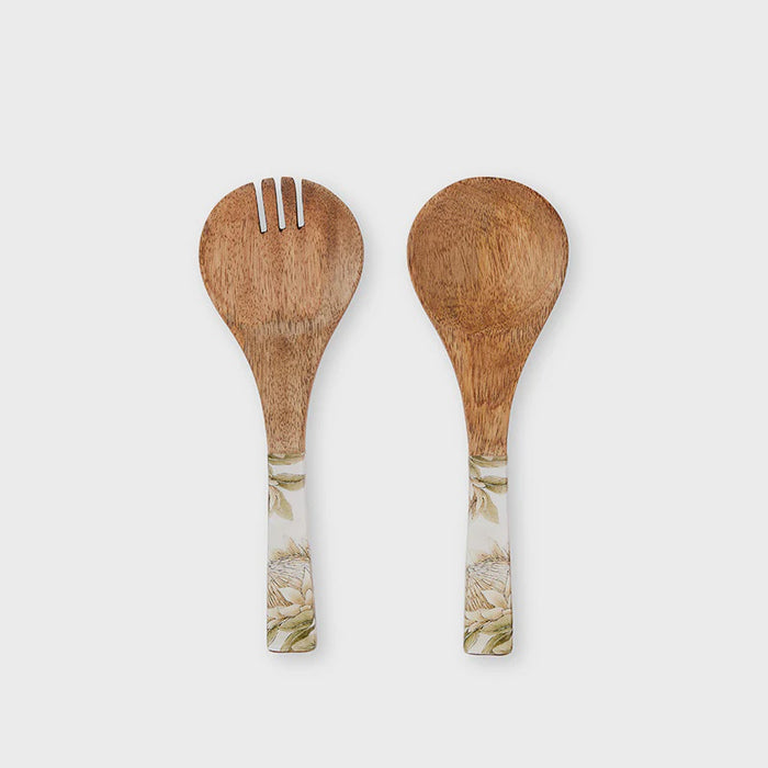 King Protea Salad Servers Set 2