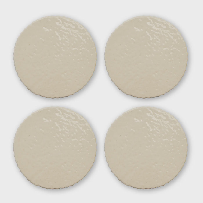 Cleo Cream Speckle Coaster S/4