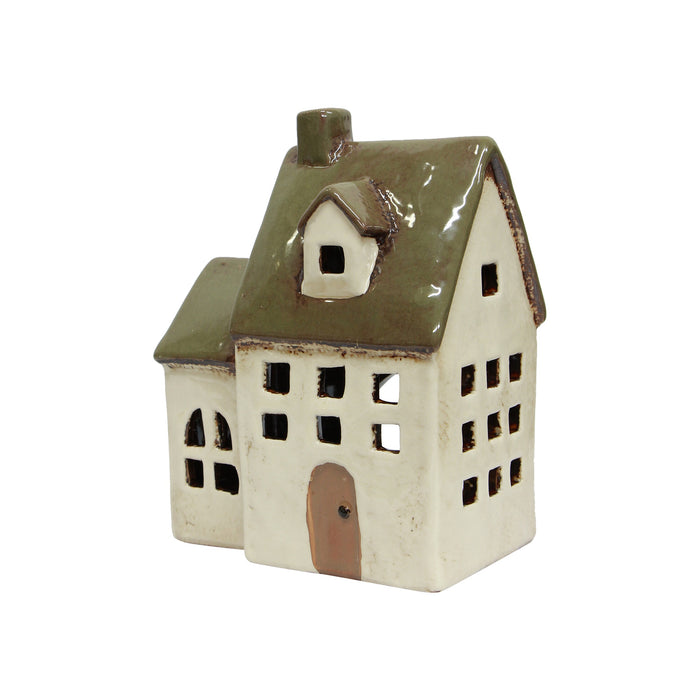 Alsace Tea Light Chapel Olive Green