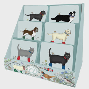 Emma Lawrence Cat & Dog Coasters 6 Assorted