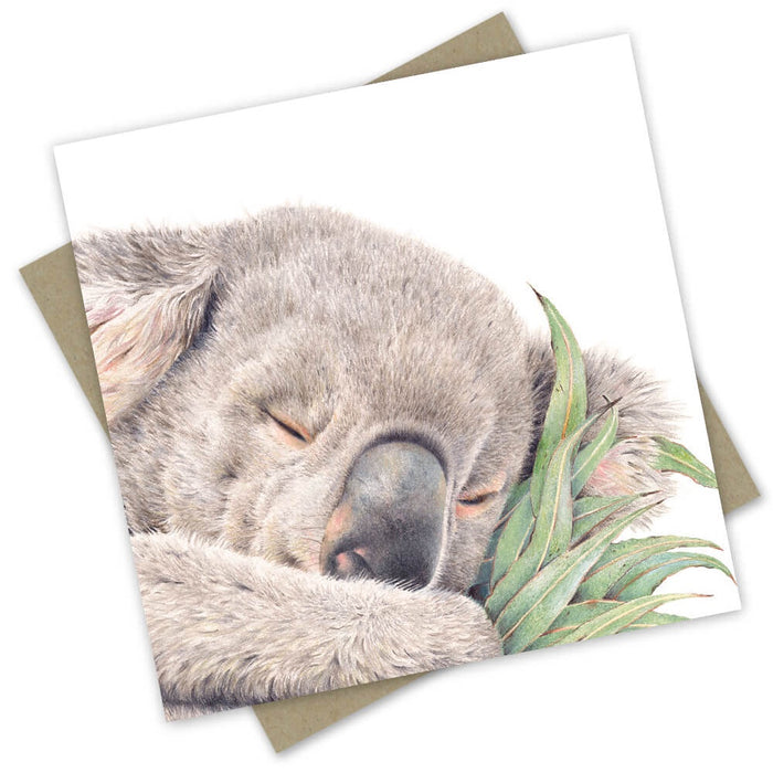 Greeting Card - Australiana: "Sleepy Rengo" the Rescue Koala