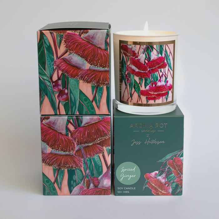 Jess Hutchison Artist Soy Candle  Spiced Ginger