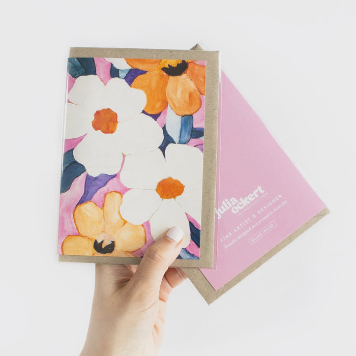 Greeting Card - White Summer Blooms