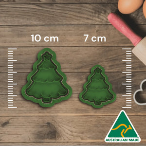 Christmas Tree Cookie Cutter & Embosser Stamp 10cm