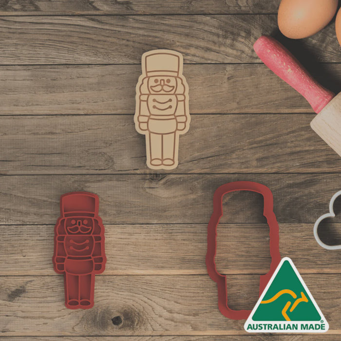 Nutcracker Cookie Cutter & Embosser Stamp 10cm