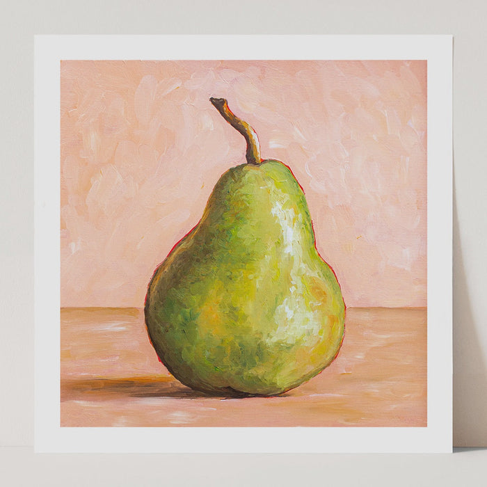 Art Print - Still Life Pear Square