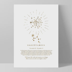 Print - Sagittarius Star Sign A4