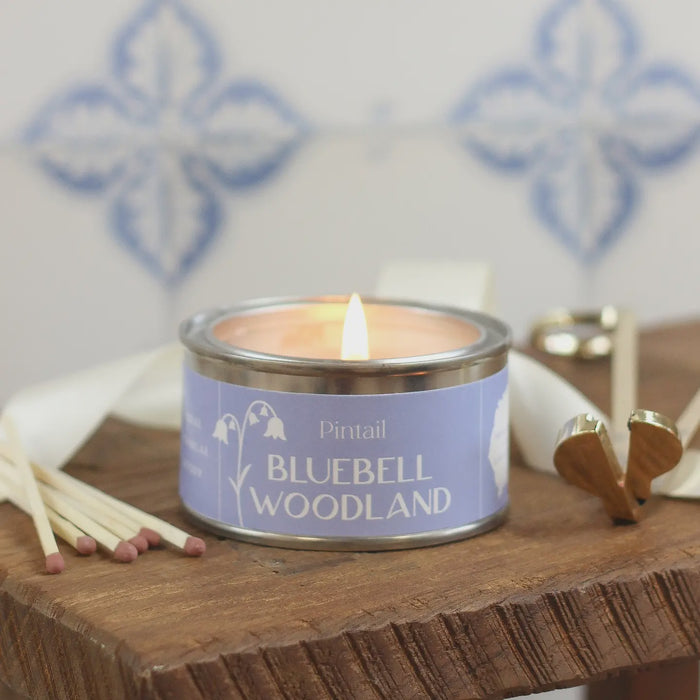 Paint Pot Candle Small - Bluebell Woodland