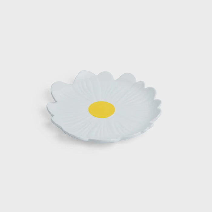 Small Daisy Plate - White with Yellow Centre