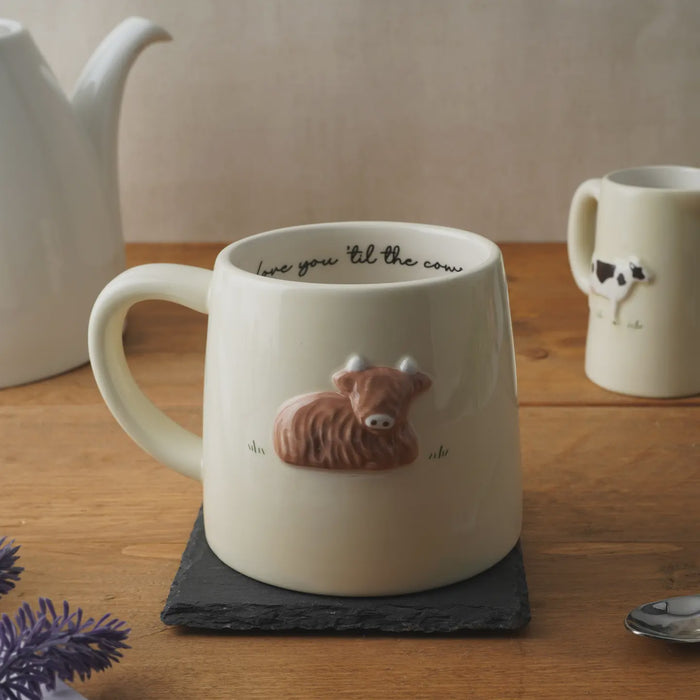 Stoneware Mug - Bramble Farm Highland Cow