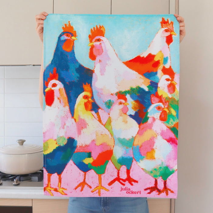 Tea Towel - Chickens