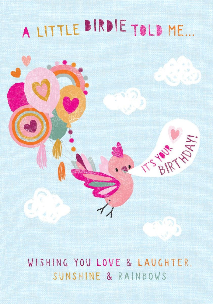 Greeting Card: Birdie Birthday
