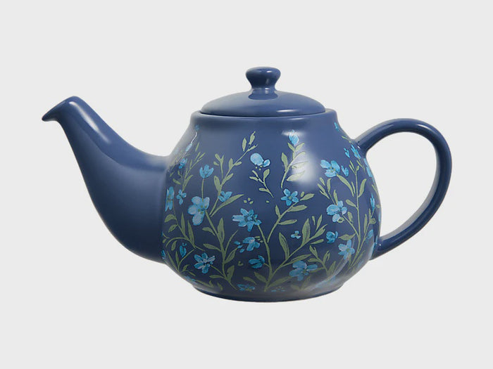Olde English Teapot 650ML Blue Floral Gift Boxed